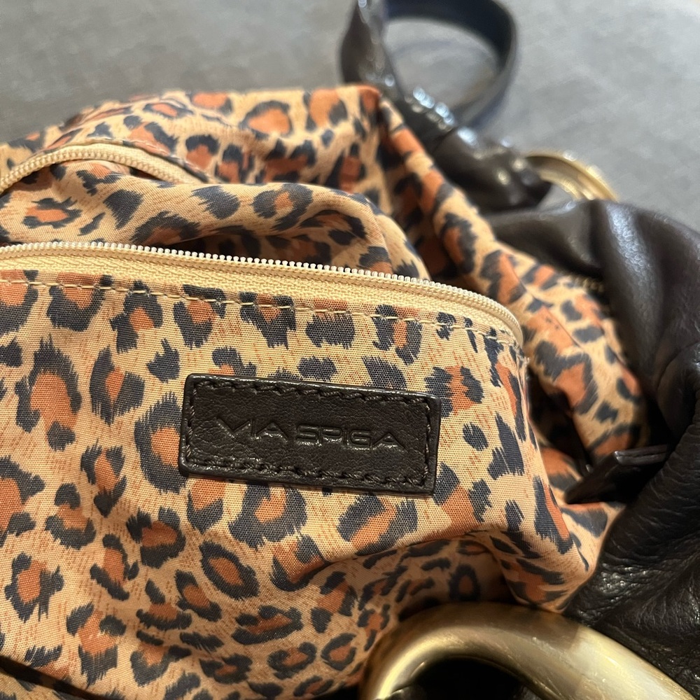 Via Spiga Brown Leather Satchel